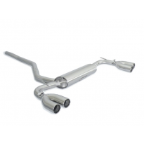 Escape Trasero Doble Acero Inox Salidas Redondas 2x70 Mm Asimetricas 
 Paragolpes Paquete "Cross , Cross Plus".  
 Fiat 500x