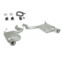 Escape Trasero Doble Acero Inox Salidas Redondas 102 Mm Sport Line  
 Con Válvulas Eléctricas Integradas Y Mando Wifi. 
 Lín