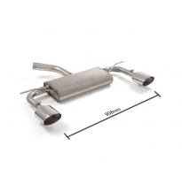 Escape Trasero Doble Acero Inox Salidas Ovaladas 135x90 Mm 
 Solo Para Versión Sin Scr / Adblue
 Seat Leon Mk3 (5f) 2.0tdi F