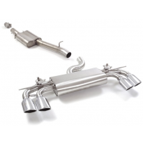 Tramo Intermedio Con Escape Acero Inox + Escape Trasero Doble Acero Inox Salidas Ovaladas 2 / 108x70 Mm 
 Con Valvulas I