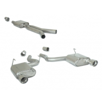 Tramo Intermedio Con Escape Acero Inox + Escape Trasero Doble Acero Inox Salidas Redondas 102 Mm Sport Line
 Línea Con D