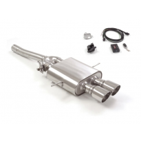 Escape Trasero Acero Inox Salidas Redondas 2x90 Mm Sport Line  
 Con Válvula Eléctrica Integradas Y Mando Wifi.
 Mini R56 20