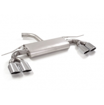 Escape Trasero Doble Acero Inox Salidas Ovaladas 2 / 108x70 Mm
 Línea Con Diámetro Mejorado 76 Mm
 Volkswagen Golf Mk7 2.0ts