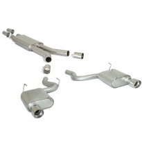 Tramo Intermedio Con Escape Acero Inox + Escape Trasero Doble Acero Inox Salidas Redondas 102 Mm Sport Line
 Línea Con D