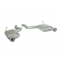 Escape Trasero Doble Acero Inox Salidas Redondas 102 Mm Sport Line  
 Línea Con Diámetro Mejorado 70 Mm
 Ford Mustang Mk6 20