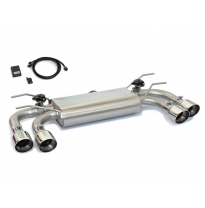 Escape Trasero Doble Acero Inox Salidas Redondas 2 / 102 Mm Sport Line
 Con Válvulas Eléctricas Integradas Y Mando Wifi. 
 L