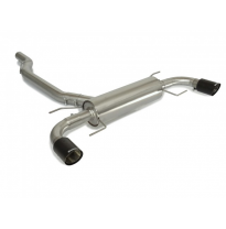 Escape Trasero Doble Acero Inox Salidas Redondas 90 Mm Carbon Shot
 Línea Con Diámetro Mejorado 76 Mm
 Alfa Romeo Giulia(952