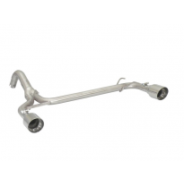 Tramo Trasero Grupo N Doble Acero Inox Salidas Redondas 102 Mm Sport Line
  Línea Con Diámetro Mejorado 63,5 Mm
 Abarth 500 / 59