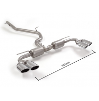 Escape Trasero Doble Acero Inox Salidas Ovaladas 2 / 108x70 Mm
 Solo Para Versión Sin Scr / Adblue
 Línea Con Diámetro Mejor