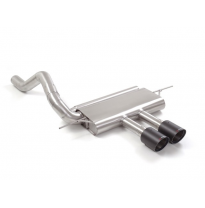 Escape Trasero Acero Inox Salidas Redondas Centrales 2 / 100 Mm Carbon Shot
 Línea Con Diámetro Mejorado 76 Mm
 Ford Focus M