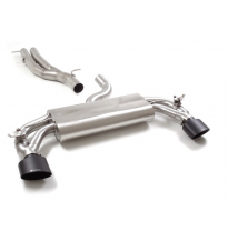 Tramo Intermedio Grupo N Acero Inox + Escape Trasero Doble Acero Inox Salidas Ovaladas 152x102 Mm Black 
 Con Valvulas Integ