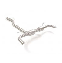 Escape Trasero Dobles Acero Inox Para Codas Estéticas Originales
 Línea Con Diámetro Mejorado 70 Mm
 Alfa Romeo Giulia(952)