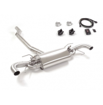 Escape Trasero Dobles Acero Inox Para Codas Estéticas Originales
 Con Válvulas Eléctricas Integradas Y Mando Wifi. 
 Línea C