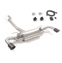 Escape Trasero Doble Acero Inox Salidas Redondas 90 Mm Carbon Shot
 Con Válvulas Eléctricas Integradas Y Mando Wifi. 
 Línea