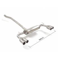 Escape Trasero Doble Acero Inox Salidas Redondas 2x70 Mm Asimetricas 
 Paragolpes Paquete "Cross , Cross Plus".  
 Fiat 500x