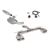 Escape Delantero Acero Inox + Tramo Intermedio Con Escape Acero Inox + Tramo Trasero Doble Acero Inox Salidas Ovaladas 2