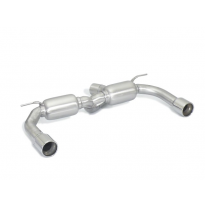 Silencioso trasero doble en acero inox con salidas redondas 90 mm 
 
 
 CON HOMOLOGACION BMW Serie4 F32-F33-F36 2013>>2020 F32(C