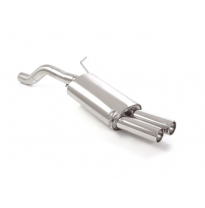 Escape Trasero Acero Inox Salidas Redondas 2x80 Mm Asimetricas
 Línea Con Diámetro Mejorado 70 Mm
 Volkswagen Polo Aw 2017&gt;&gt;