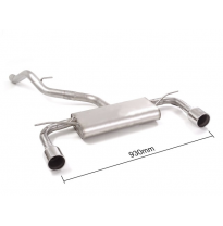 Escape Trasero Doble Acero Inox Salidas Redondas 102 Mm 
 Línea Con Diámetro Mejorado 60 Mm 
 Elimina Un Segundo Silenciador