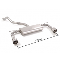 Escape Trasero Doble Acero Inox Salidas Redondas 102 Mm Sport Line  
 Línea Con Diámetro Mejorado 60 Mm 
 Elimina Un Segundo