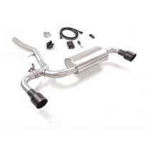 Escape Trasero Doble Acero Inox Salidas Redondas 102 Mm Sport Line Black  
 Con Válvula Eléctrica Integradas Y Mando Wifi.