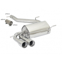 Escape Trasero Acero Inox Salidas Redondas 2x80 Mm Asimetricas
 Línea Con Diámetro Mejorado 70 Mm
 Audi S3 (Typ 8p) 2006&gt;&gt;20