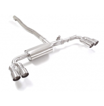 Escape Trasero Doble Acero Inox Salidas Redondas 2x90 Mm Sport Line asimetricas
 Con Valvula Integradas.Las Válvula Es Accio