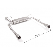 Escape Trasero Doble Acero Inox Salidas Redondas 90 Mm 
 Línea Con Diámetro Mejorado 60 Mm 
 Fiat Tipo (Typ356) 2016>> (Stat