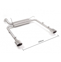 Escape Trasero Doble Acero Inox Salidas Ovaladas 115x70 Mm 
 Línea Con Diámetro Mejorado 60 Mm 
 Fiat Tipo (Typ356) 2016>> (