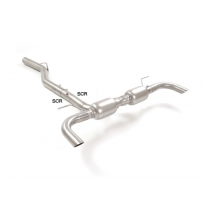 Escape Trasero Dobles Acero Inox Para Codas Estéticas Originales
 Línea Con Diámetro Mejorado 70 Mm
 Alfa Romeo Giulia(952)