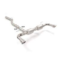 Escape Trasero Doble Acero Inox Salidas Redondas 90 Mm Sport Line
 Línea Con Diámetro Mejorado 70 Mm
 Alfa Romeo Giulia(952)