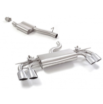 Tramo Intermedio Con Escape Acero Inox + Escape Trasero Doble Acero Inox Salidas Ovaladas 2 / 108x70 Mm 
 Con Valvulas I