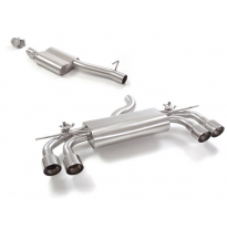 Tramo Intermedio Con Escape Acero Inox + Escape Trasero Doble Acero Inox Salidas Redondas 2 / 102 Mm Sport Line
 Con Vál