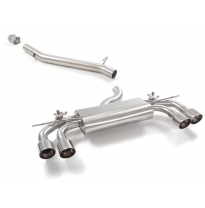 Tramo Intermedio Grupo N Acero Inox + Escape Trasero Doble Acero Inox Salidas Redondas 2 / 102 Mm Sport Line
 Con Valvulas I