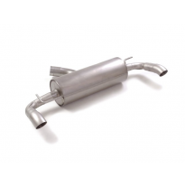 Silencioso trasero doble en acero inox con salidas redondas 70 mm
 Línea con diámetro mejorado 70 mm
 
 CON HOMOLOGACION Toyota