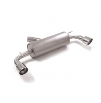 Silencioso trasero doble en acero inox con salidas redondas 102 mm Sport Line  </p>
 Línea con diámetro mejorado 70 mm
 
 CON HO