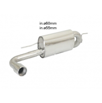 Escape Trasero Acero Inox Con Salida Redonda 90 Mm
  Bmw Serie1 F20/F21 F21 125d (160kw - N47) 2012&gt;&gt;2015 Ragazzon