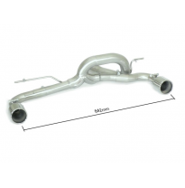 Tramos Traseros Grupo N Dobles Acero Inox Salidas Redonda 90 Mm    
 Modificación Del Parachoques Original O Bajo Paragolpes Rie