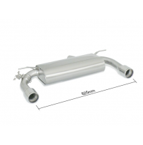 Escape Trasero Doble Acero Inox Salidas Redondas 90 Mm 
 Con Valvula Integradas.Las Válvula Es Accionada Mediante El Motor O