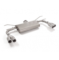 Escape Trasero Doble Acero Inox Salidas Redondas 2x70 Mm Asimetricas 
 Línea Con Diámetro Mejorado 60 Mm 
 Fiat 124 Spider 2