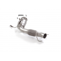 Catalizador metalico 200cpsi grupo N en acero inox con la eliminación de filtro OPF / GPF. Presentes todas la conexiones de las