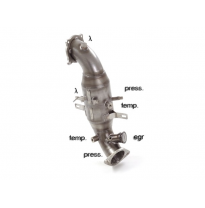 Catalizador Metalico 300cpsi Acero Inox Con La Eliminación De Filtro Antipartículas.
Presentes Todas La Conexiones De Las Sondas