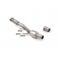 Silencioso delantero grupo N para sustitución filtro OPF / GPF en acero inox</p>
 Línea con diámetro mejorado 70 mm
 Es necesari