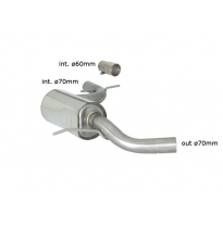 Tramo Intermedio Con Escape Acero Inox - Línea Con Diámetro Mejorado 70 Mm
  Volkswagen Golf Mk6 2.0 Gti Tsi (155 / 173kw) ø