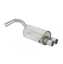 Silencioso trasero en acero inox con salidas redondas 2x70 mm
 
 
 CON HOMOLOGACION Alfa Romeo 147 1.9JTD (85/103/110kW) dal 200