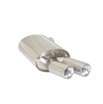 Escape Trasero Acero Inox Salidas Redondas 2x80 Mm Asimetricas - Paragolpes Paquete "M-Sport"
  Bmw Serie3 E90-E91-E92-E93 E