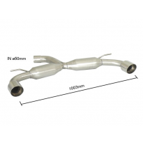 Escape Trasero Doble Acero Inox Salidas Redondas 102 Mm Sport Line
  Volkswagen Golf Mk7 1.2tsi (77kw) 2012&gt;&gt;2014 Ragazzon