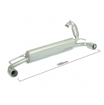 Escape Trasero Doble Acero Inox Salidas Redondas 80 Mm 
  Smart Forfour 2014&gt;&gt; 0.9 (66kw) 2014&gt;&gt; Ragazzon