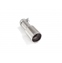 Cola redonda 80 mm en acero inox</p>
 con tubo de entrada 50,5 mm</p>
 largura 225 mm
 - Universal Colas de escape RO.80 Ragazzo
