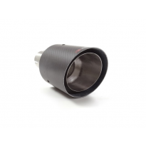 Cola Redonda 90 Mm Carbon Shot Acero Inox
 Con Tubo De Entrada 60 Mm 
 Largura 225 Mm
 Universal Colas De Escape Ro.90 Carbon Ra